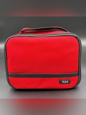 NWT TUMI Travel Pouch Red/Black